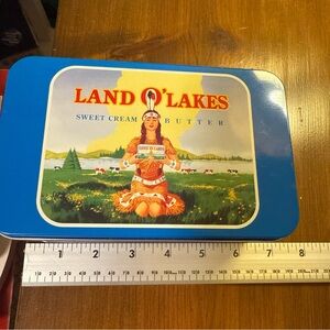Land O’Lakes Sweet Cream Butter 75th Anniversary Tin w/ Native American Logo